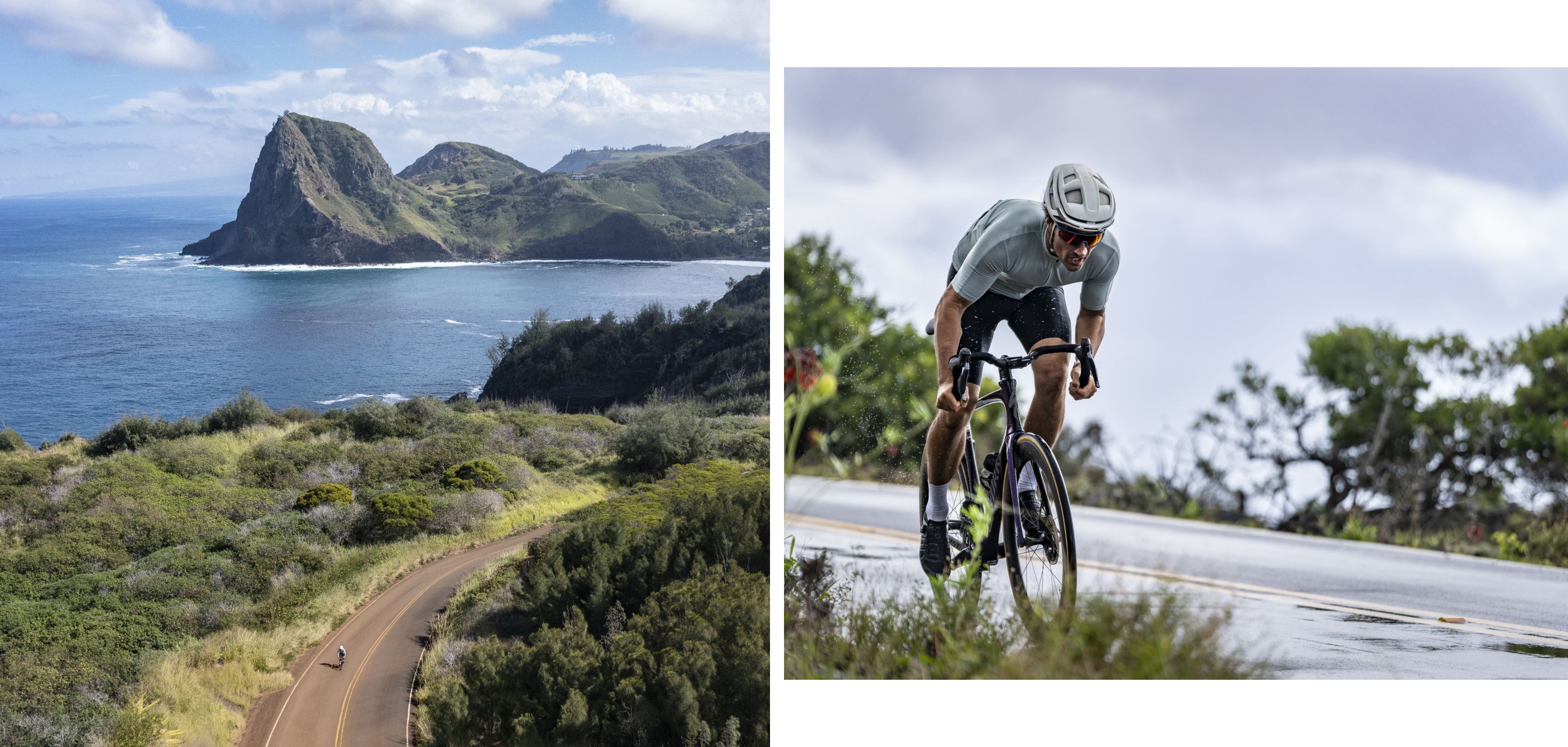 Un homme utilise les nouveaux ordinateurs de vélo de Garmin 