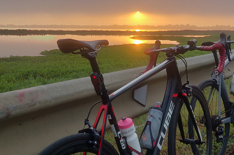 Lessivé après 40 km, il veut aujourd’hui traverser l’Europe à vélo