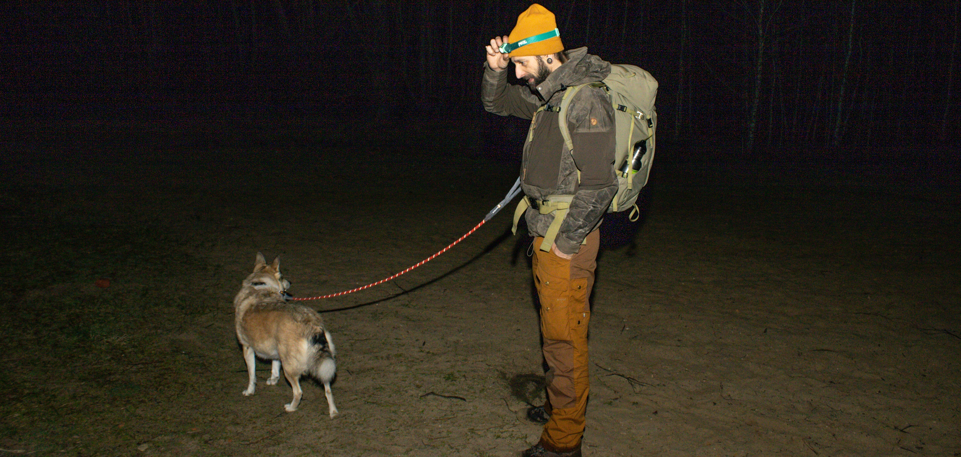 Frédéric a utilisé la lampe frontale Tikkina de Petzl lors d’une randonnée nocturne