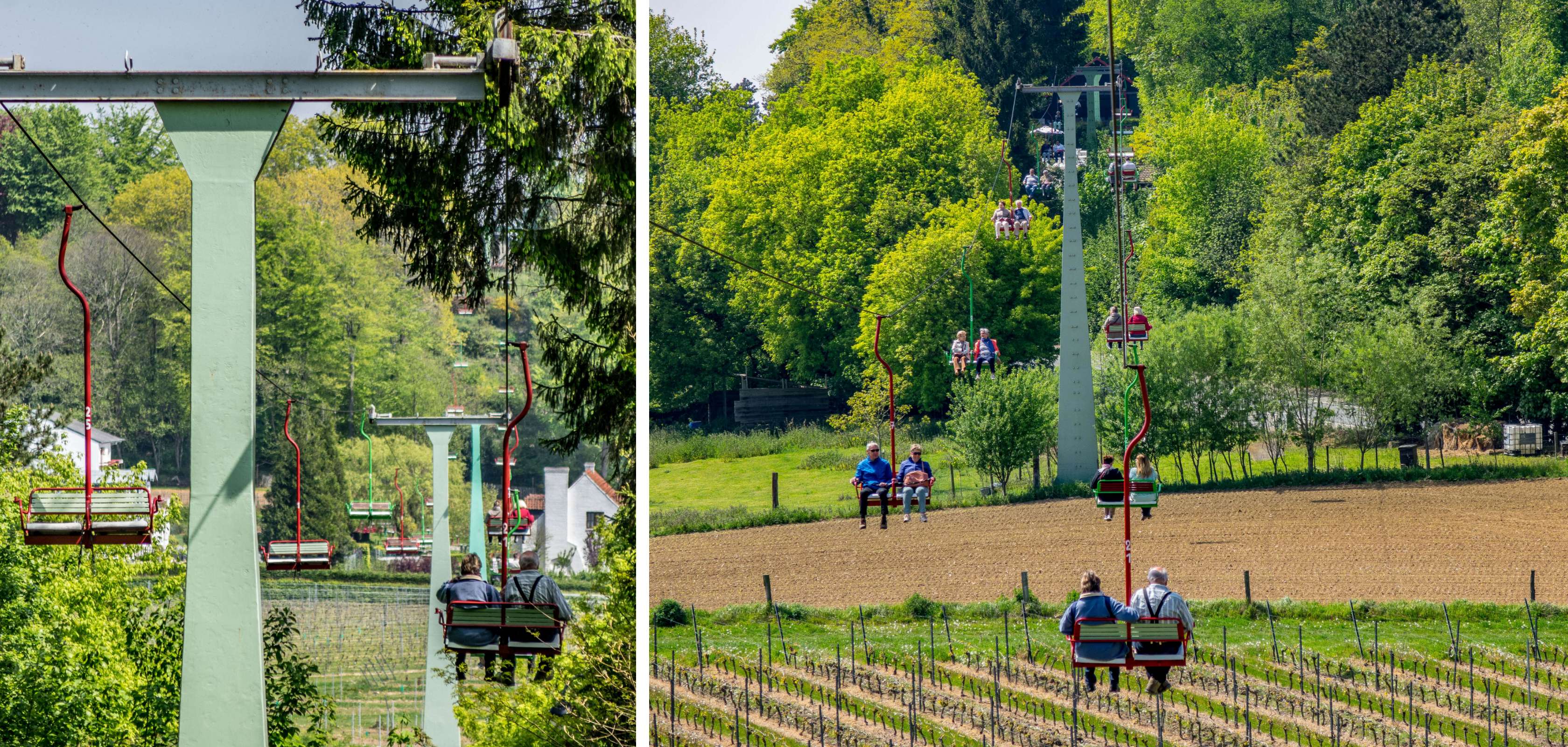 Le téléphérique Cordoba à Westouter par un rendez-vous galant