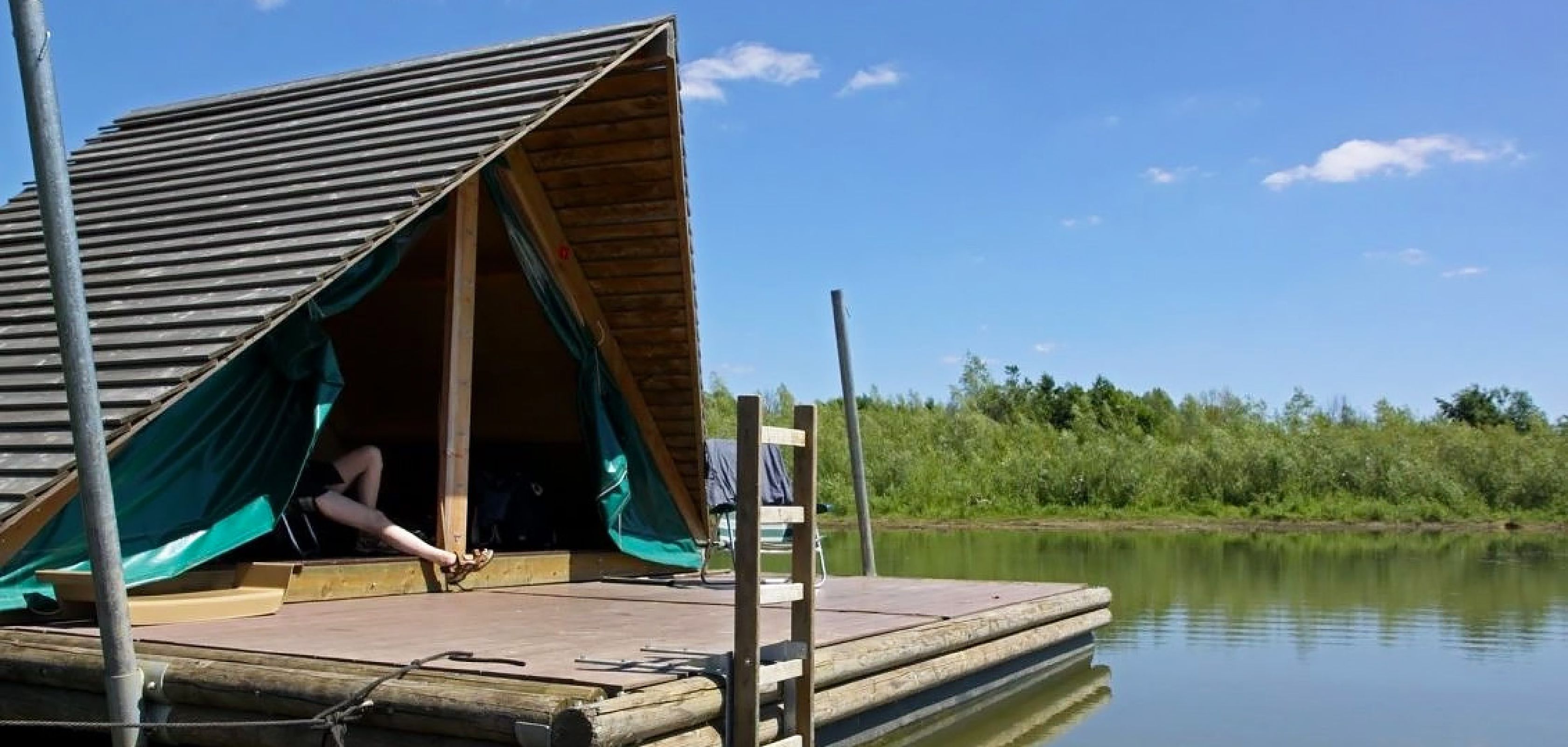 Drijvend vakantiehuisje Kampeervlot in Nederland