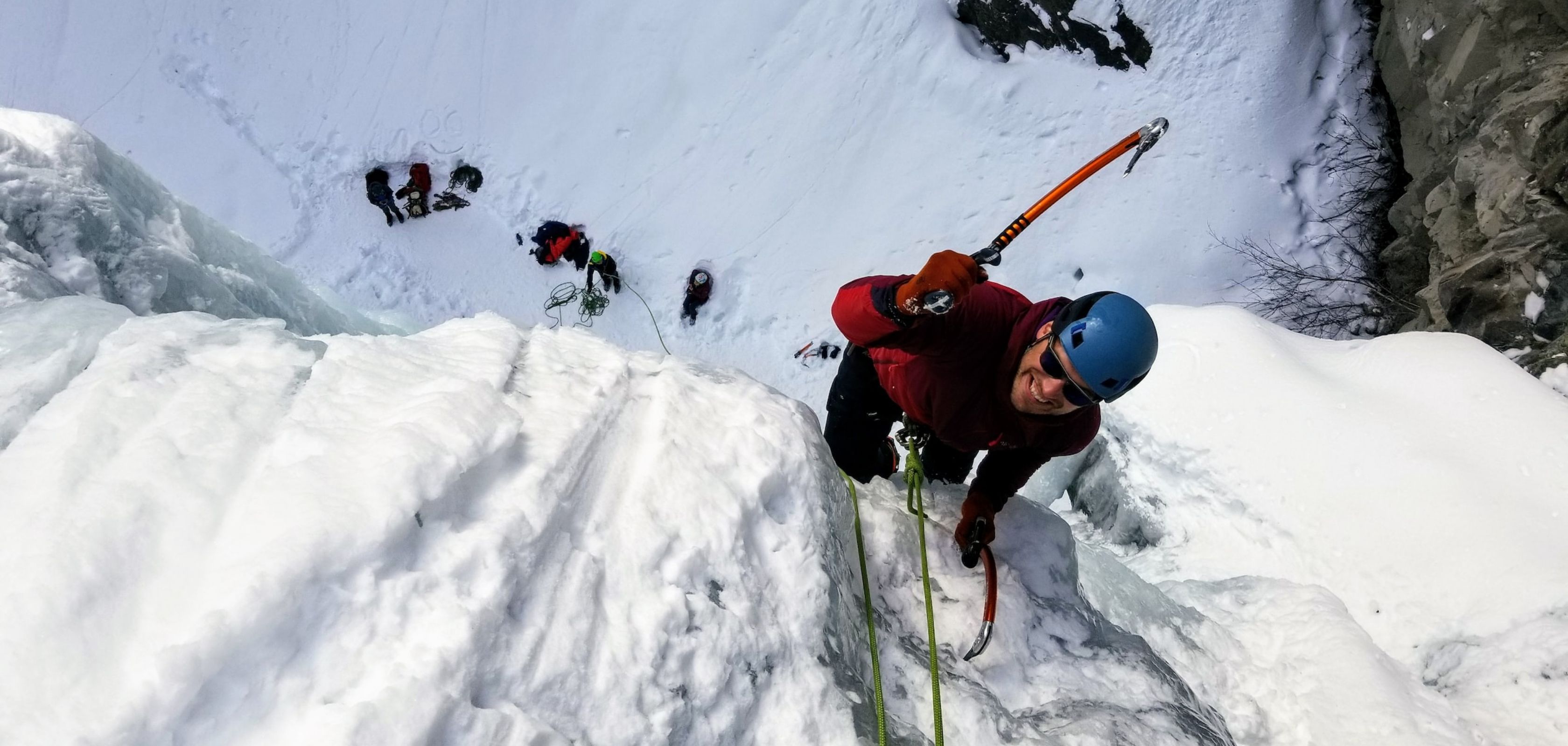 IJsklimmen op wintersportvakantie