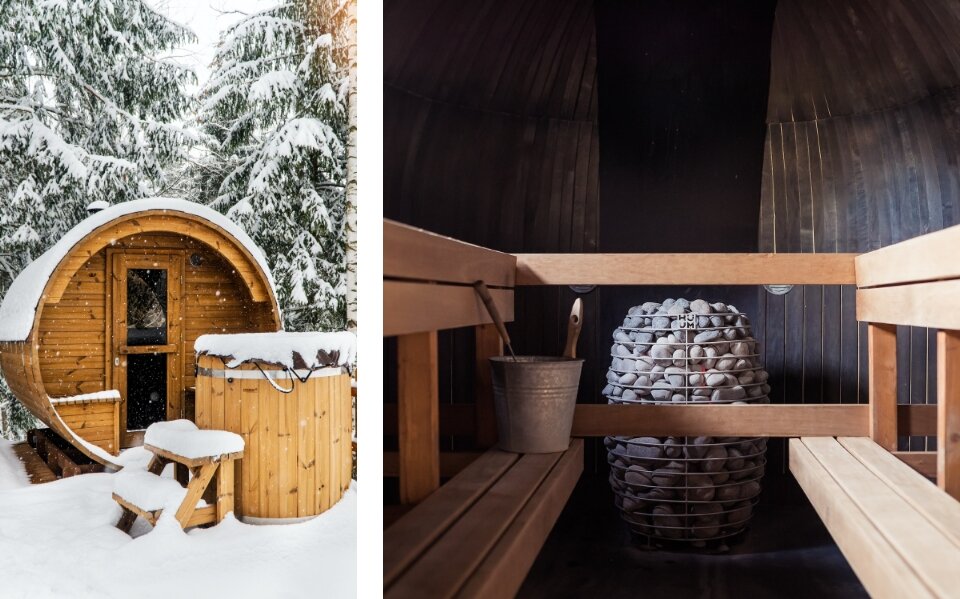 Sauna op wintersportvakantie  