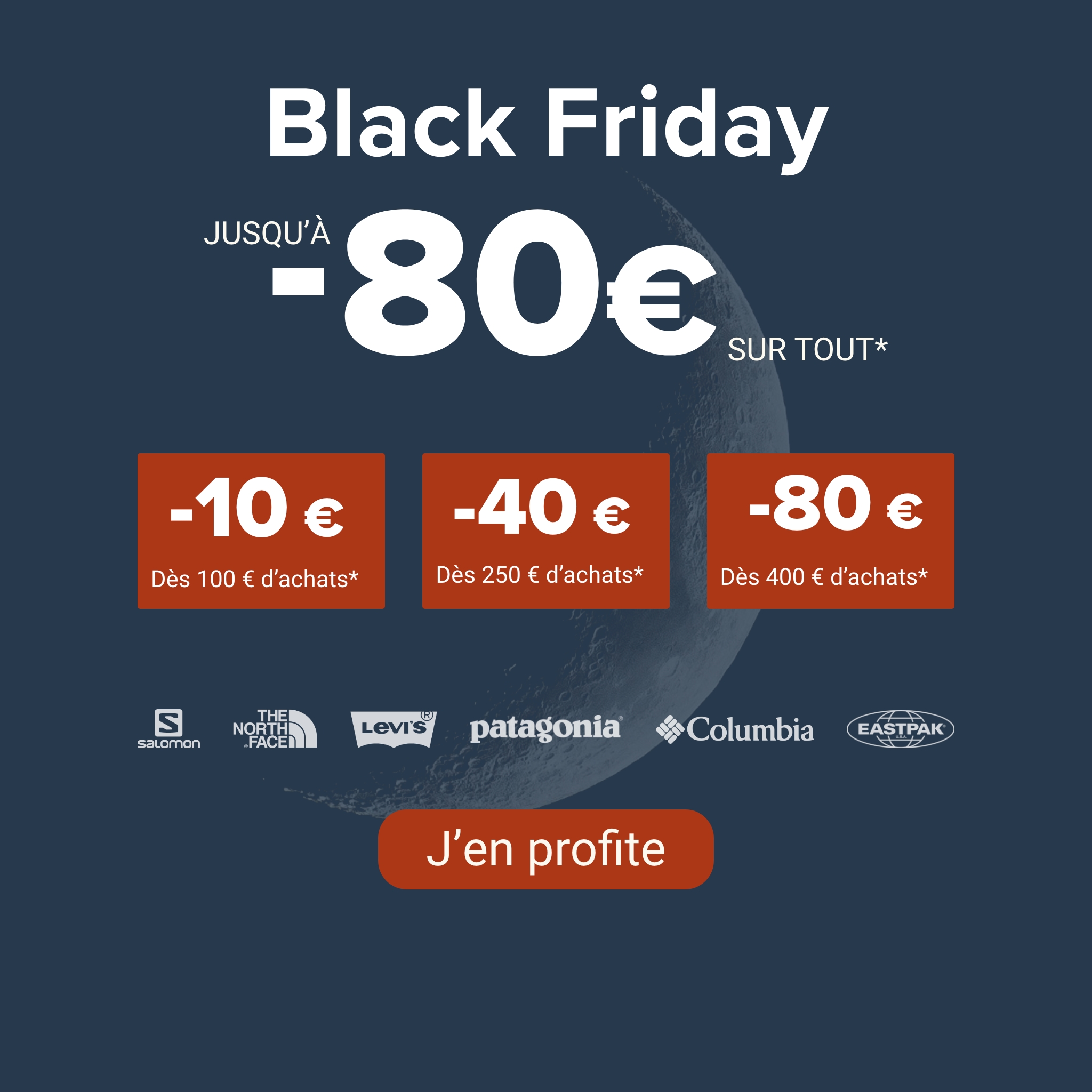 Black Friday jusqu’à -80 € sur tout