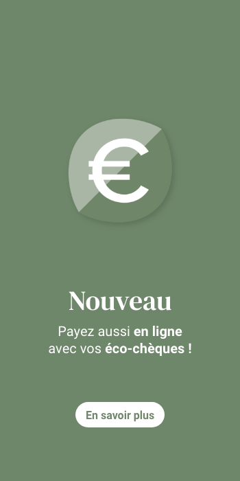 Nouveau: Payez aussi en ligne avec vos éco-chèques !